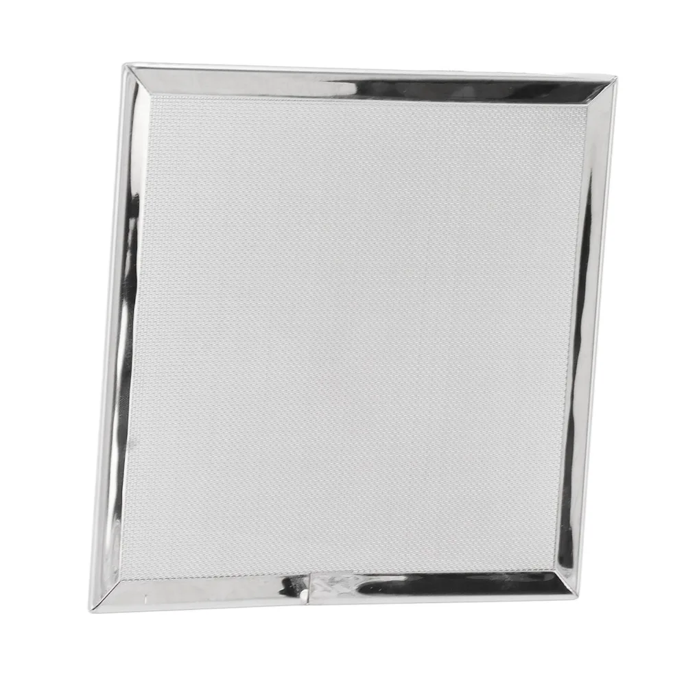 304 Stainless Steel BBQ Grill Grate Square Framed Edge Silver Cooking Grate Easy to Clean Fine Mesh Surface Grill Mesh Rack