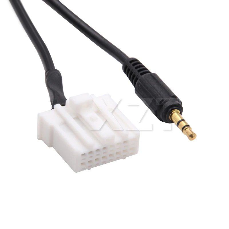 Car 3.5mm AUX Audio CD Male Interface Adapter Cable For Mazda 2 3 5 6 RX8 MX5 2006-2013 for MP3 Mobile Phone to Car Audio System
