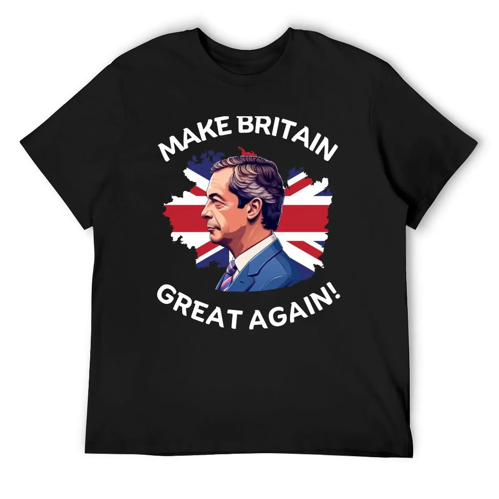 Camiseta Make Britain Great Again Nigel Farage Support, figuras de anime, camisetas gráficas de baloncesto, camisetas de algodón para hombres de pesas pesadas