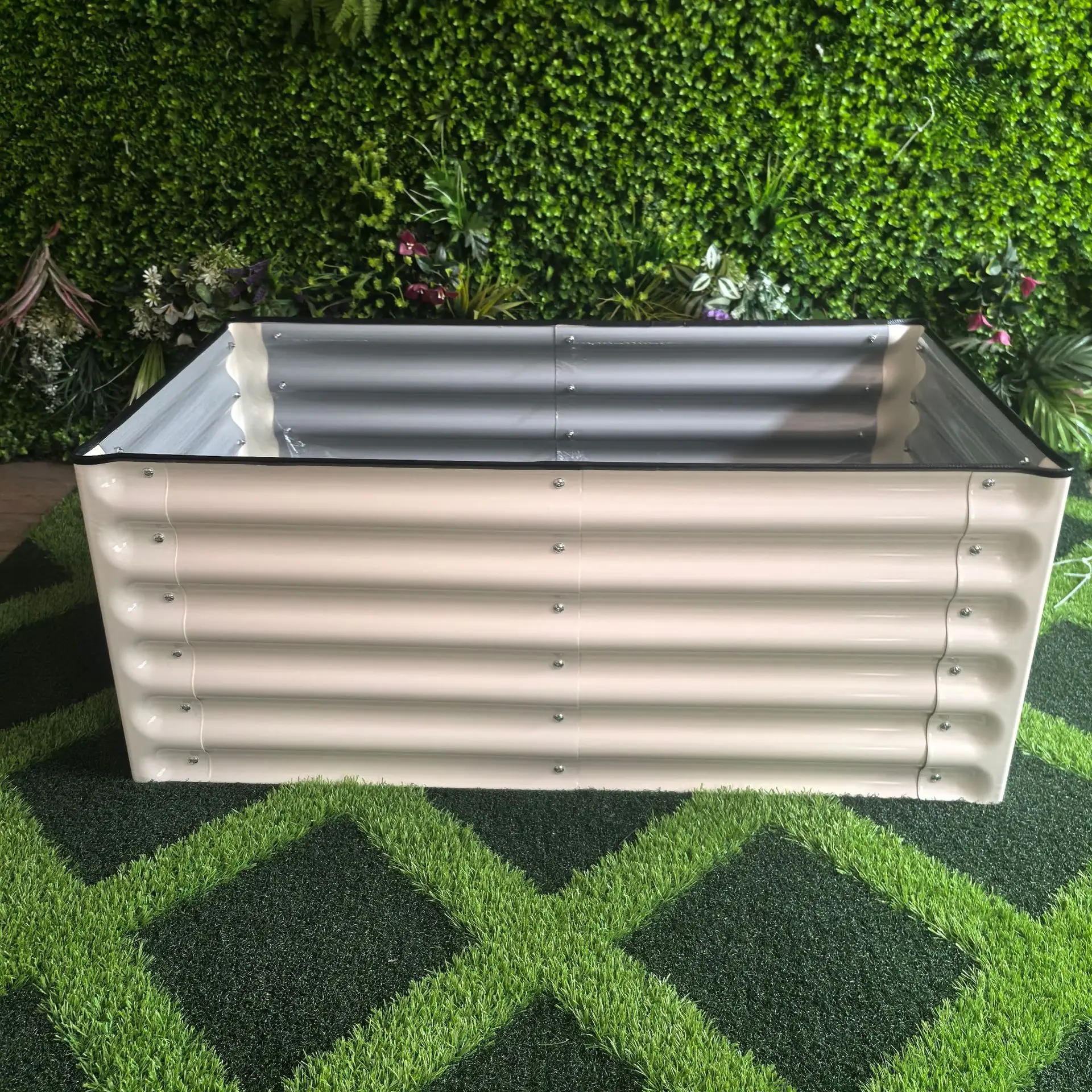 Metal Garden Planting Box Vegetable King Vegetable Pot Rectangular Flower Box Flower Bed Outdoor Vegetable Planting Box