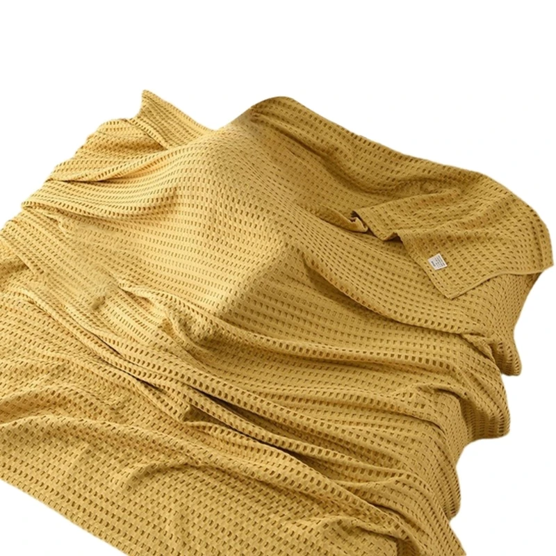 بطانية سرير قطنية باردة مسامية للصيف مريحة للمكتب المنزلي