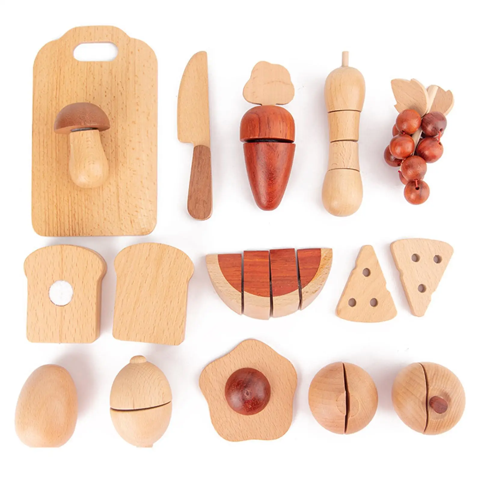 Cutting Play Set Kids Pretentie Play Keuken Speelset Houten Speelkeuken Voor Meisjes Diy Model Feest Gunsten Verjaardagscadeau Handwerk