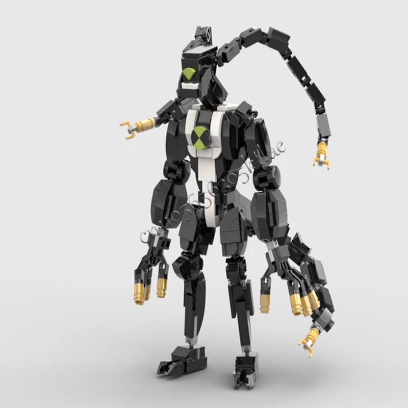 553 Piezas de la Serie de Personajes de Juego Populares Volt Link MOC, Bloques de Construcción Modulares Personalizables, Diseño Popular, Juguete de Ensamblaje DIY para Niños, Regalo