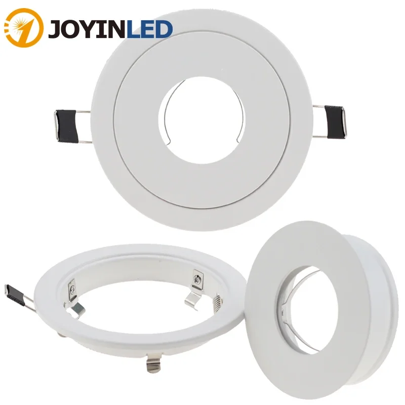 LED Recessed Downlight Frame GU10 MR16 Housing GU10 MR16 Ceiling Lamp Base Socket Spot Lighting Holder Fitting Rimless