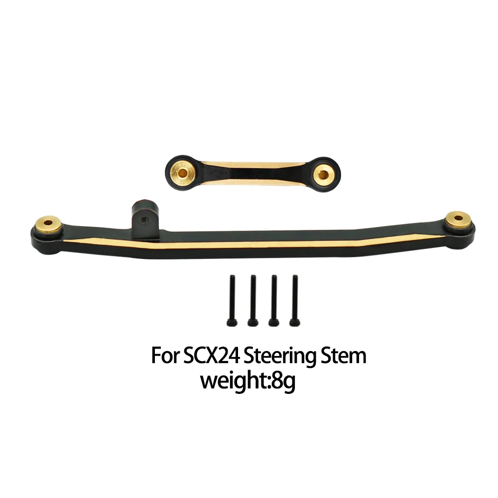 Heavy Brass Counterweight Axle Housing Cover Steering Knuckles   Worm Differential For RC Crawler Car Axial SCX24 Upgrade Part