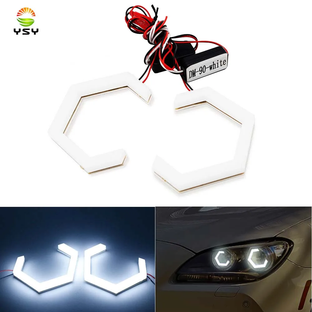 

2pcs NEW Angel Eyes 70mm 80mm 86mm 90mm Halo Ring for Car Motorcycle truck Led Fog Light DRL Headlight 9-30V