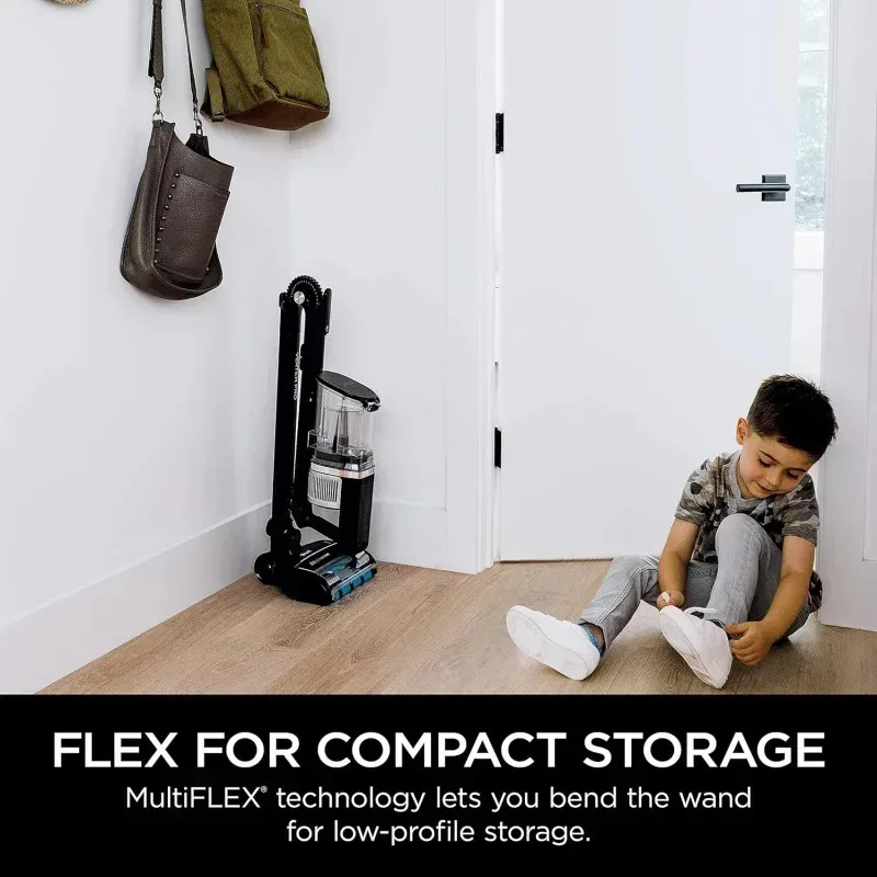 TGBFShark IZ682H Vertex Pro Lightweight Cordless Stick Vacuum with DuoClean PowerFins,Black/Silver,Ali