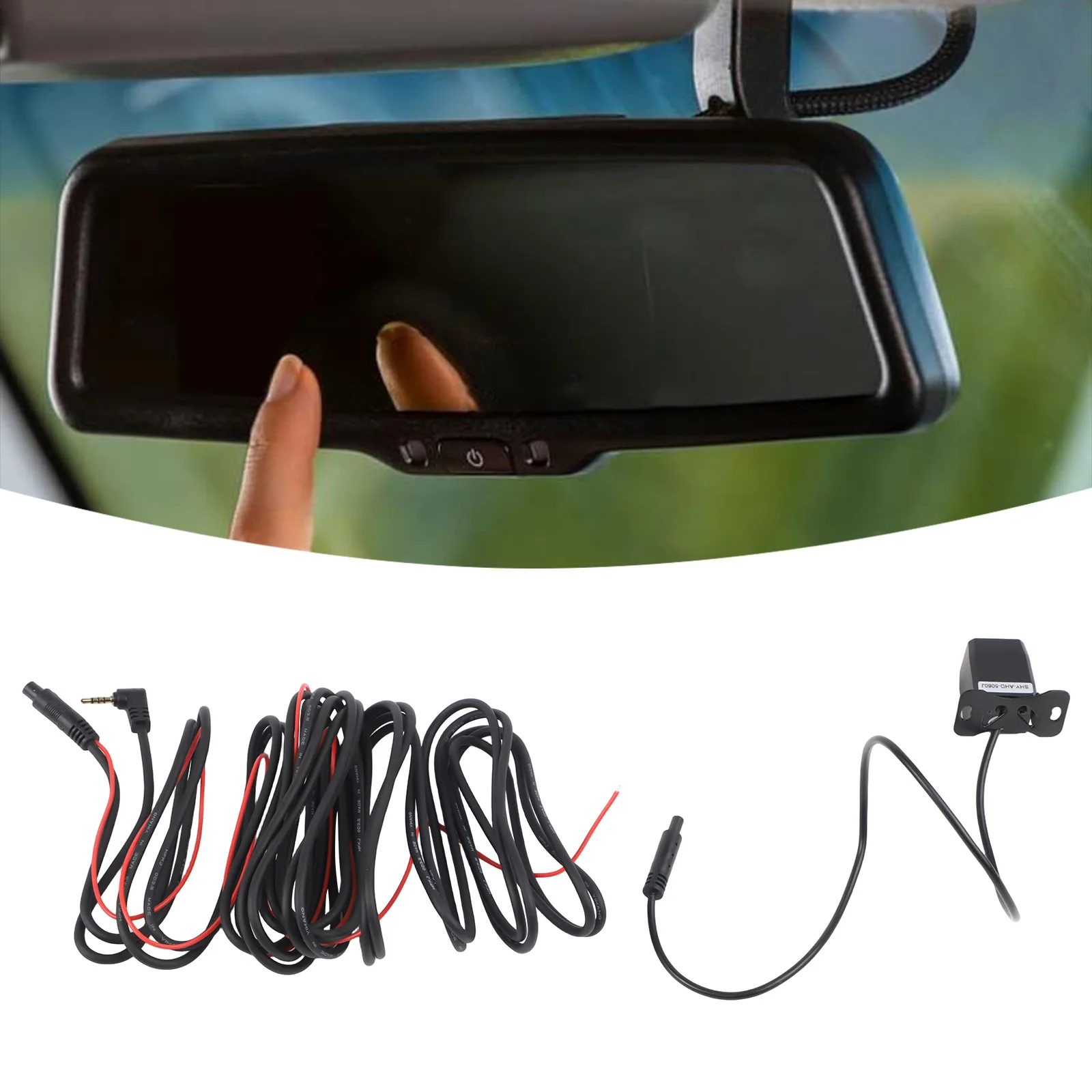 Auto Parking Camera 4 Pin Reversing Camera 12V Power Supply Easy To Use High Universality Fitment Made Of ABS Material Black