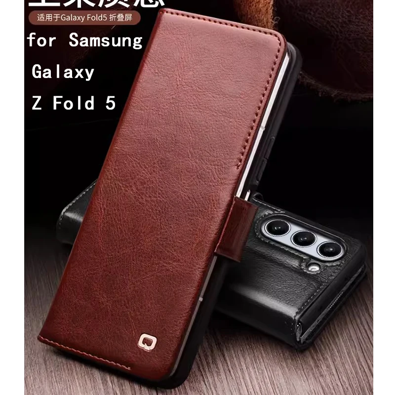 for Samsung Galaxy Z Fold 6 Case Business Flip Phone Carcasa for Samsung Galaxy ZFold 5 Coque Capa for Galaxy z fold 4 Bag Cover