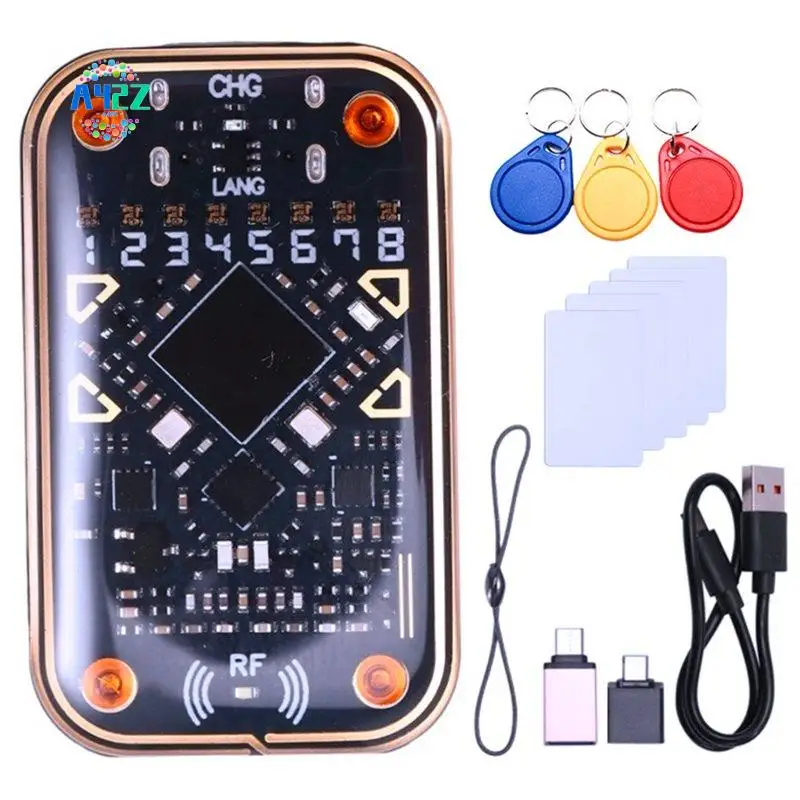 

A42Z-Chameleon Ultra V2.0 RFID Smart Chip Reader Emulator 125Khz 13.56Mhz Card Decode NFC Duplicator 3Xuid Key+5Xcuid Card