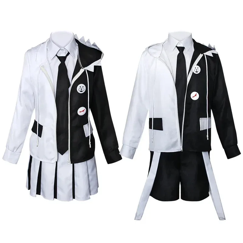 

2024 Novel Hot-sale Unisex Cosplay Quadratic Anime Accurate Reduction Cute Black And White Bear Performance Costume Lsy075