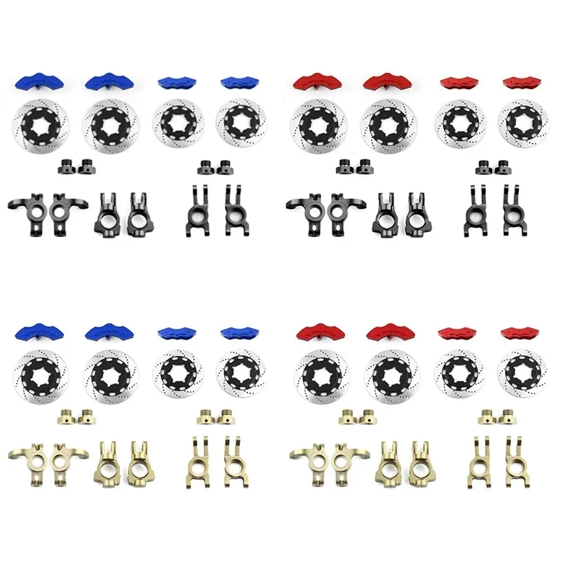 Raytheon Rally Simulation Car Disc Brake Set, Acessórios de atualização, Paquímetro 1:7 km, C3, E8414, E8415, RC, 1 conjunto