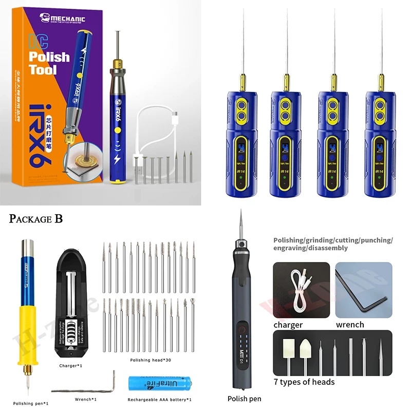 MECHANIC IRX6 iRX5 iR14 adjustable speed engraving machine Mini electric polishing pen cell phone ic chip DIY jade polishing