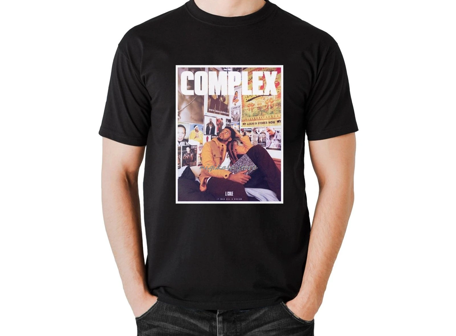J Cole COMPLEX T Shirt 4 Your Eyez Only Throwback DREAMVILLE Tee Cole World NEW Men Tops Tees Summer Fashion T-Shirt