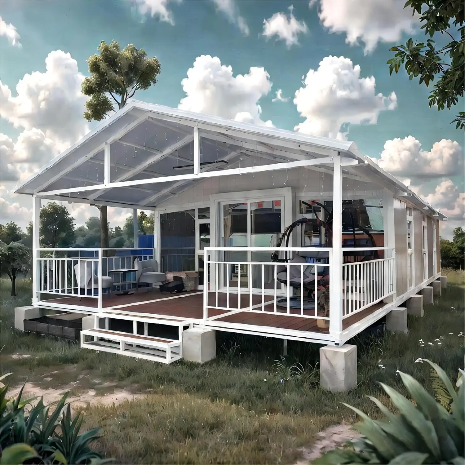 40Ft 20Ft Container House Expandable Office Container House Steel Folding Prefabricated Tiny Home Container for Small Families