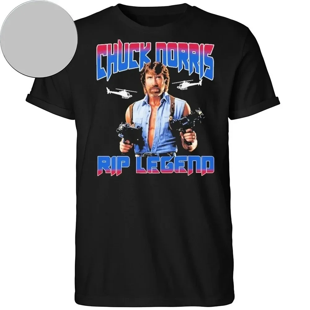 RIP Legend Chuck Norris 1940–2026 America Black T-shirt S to 5XL 2F1986