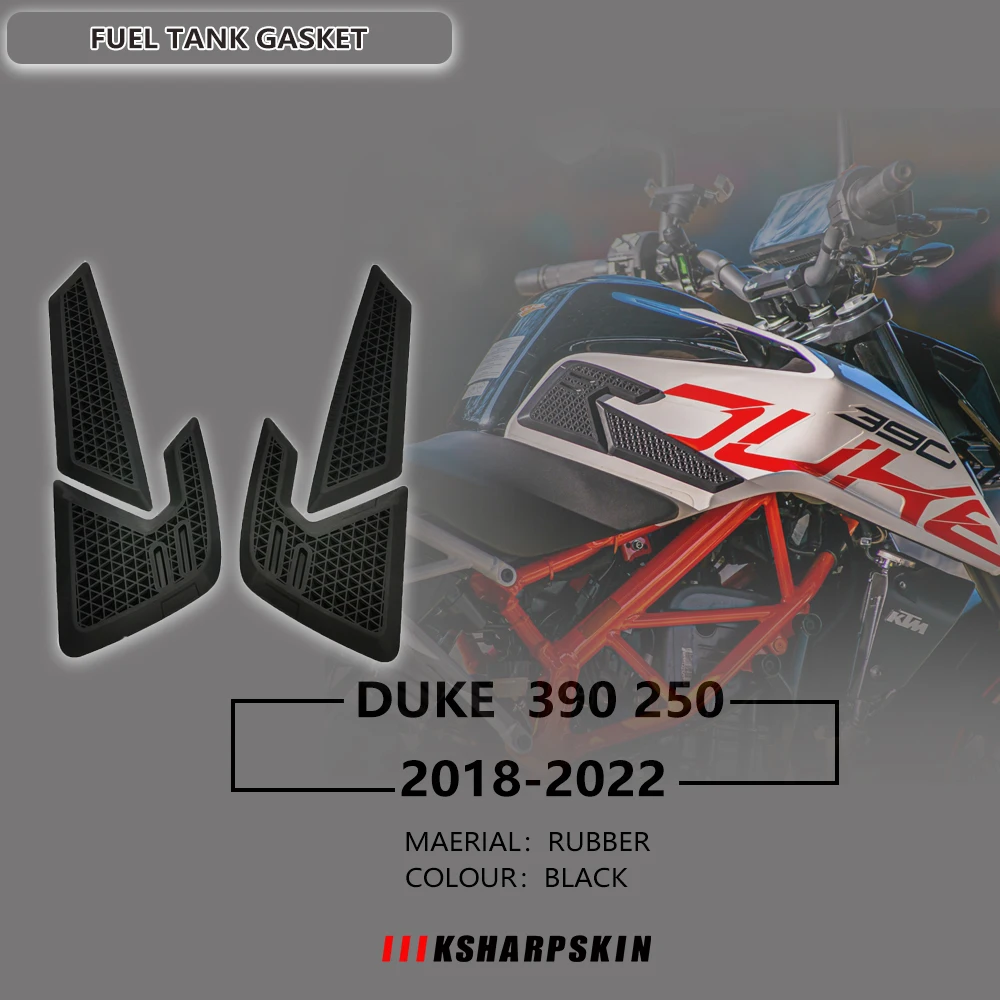 

3D Motorcycle Fuel Tank Pad Knee Pad Protector Side Sticker Suitable for duke 390 250 2018-2022