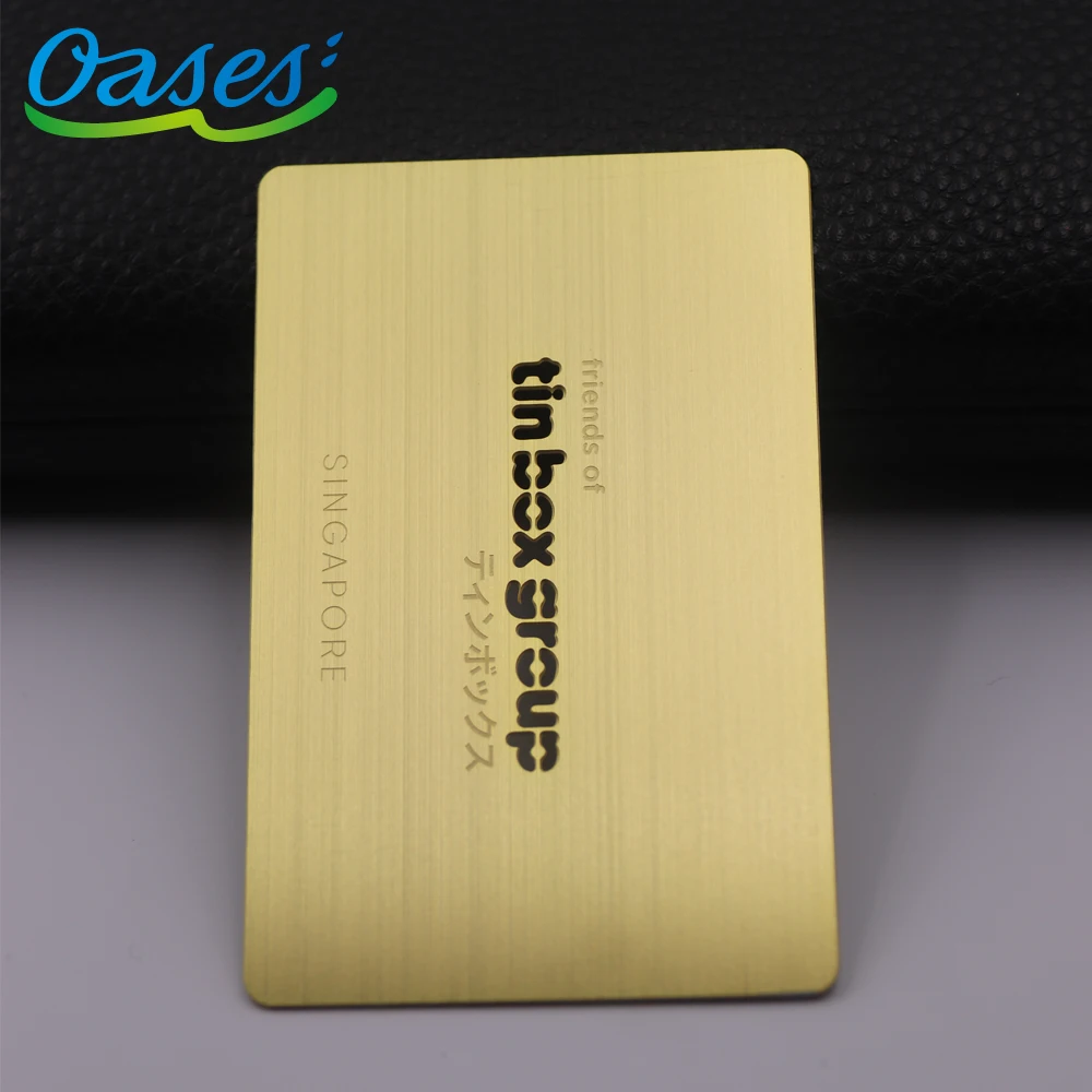 Customized query Chinese Manufacturer Premium Craftsmanship Custom Engraved Pattern Character Metal Business Cards with Painted