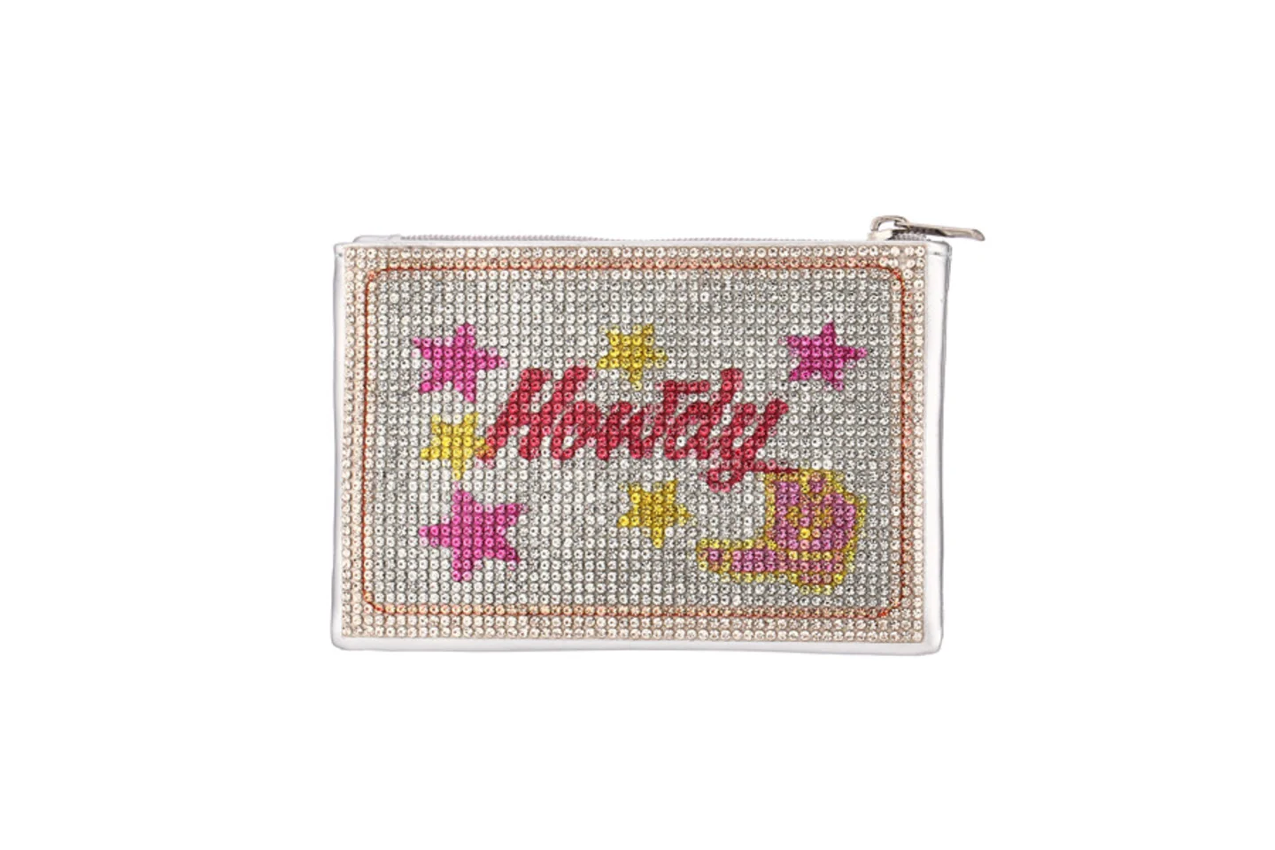 Handmade Beaded Coin Purse Howdy Cowboy Pattern Zipper Small Pouch Women Mini Wallet for Coins Lipstick Gift