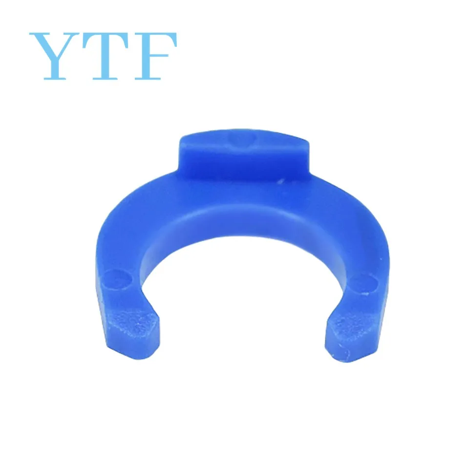 10 sets Pneumatic Connectors White Bowden Tube Clamp Blue Pipe Horse Clip Fixed 6mm 3D Printer Parts Shoe Coupling Collet Part