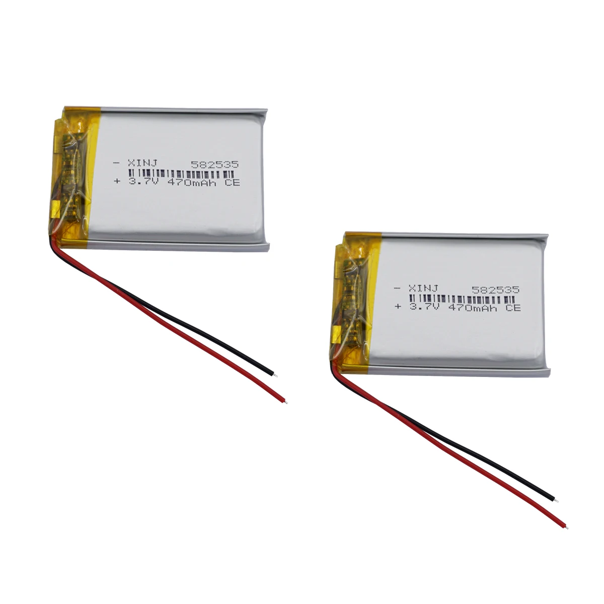 2Pcs 3.7V 470Mah 1.… - image