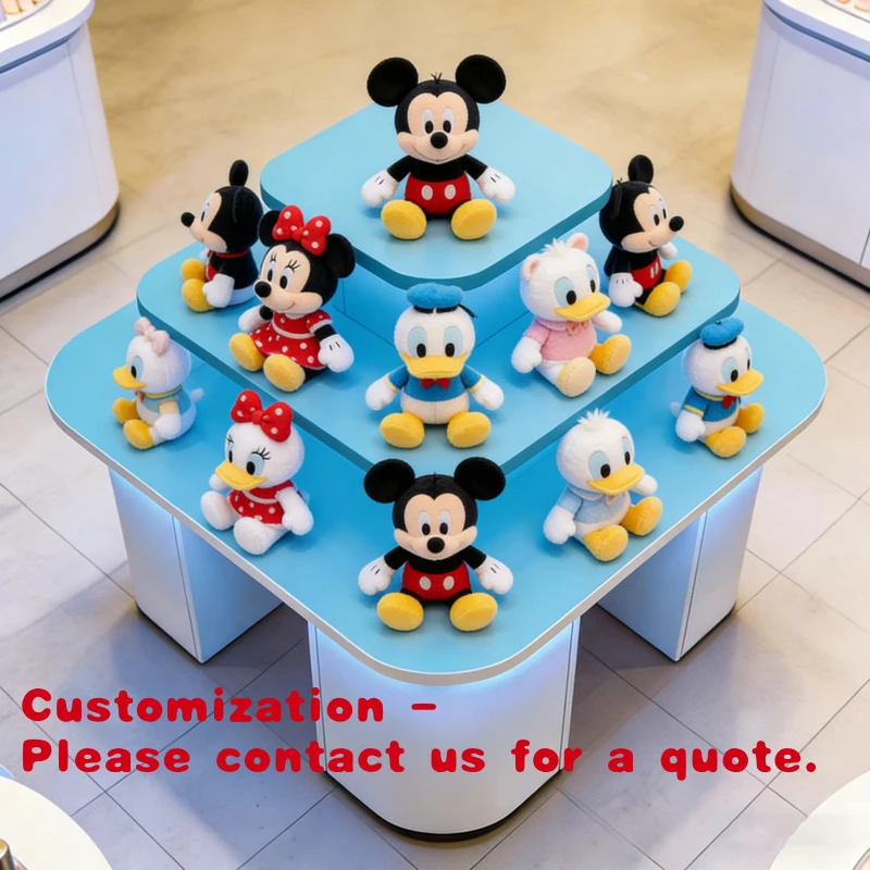 

Customize.Wooden Toy Display Stand with LED Light Retail Store Shelves Wooden Showcase Shelf Rack