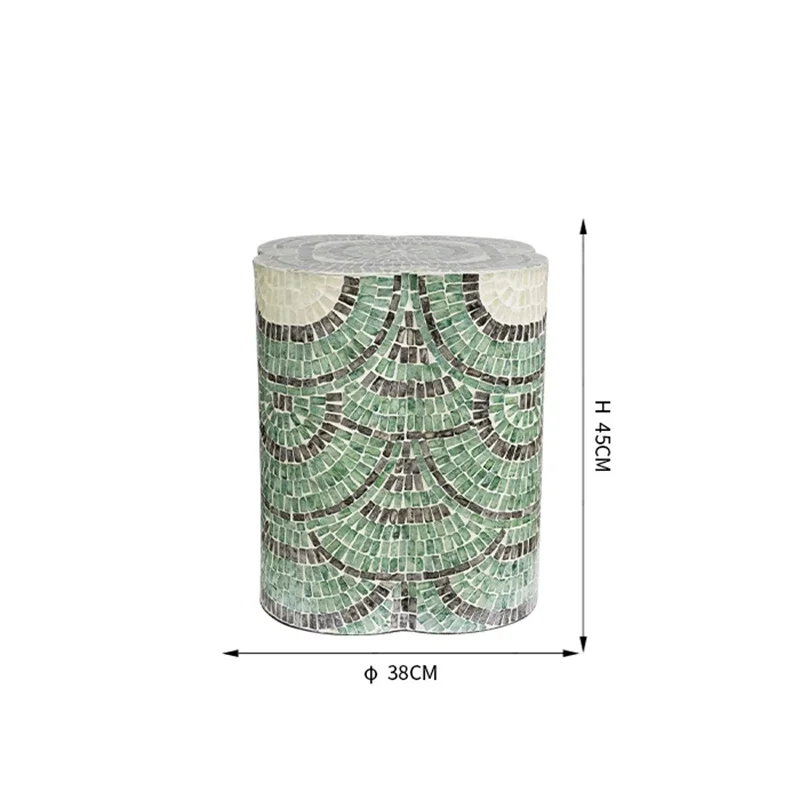 Creative Natural Shell Tea Table,Luxury Coffee Table,Art Storage Table Desk,Bedroom Bedside Table,Nordic Furniture,Tea Platform