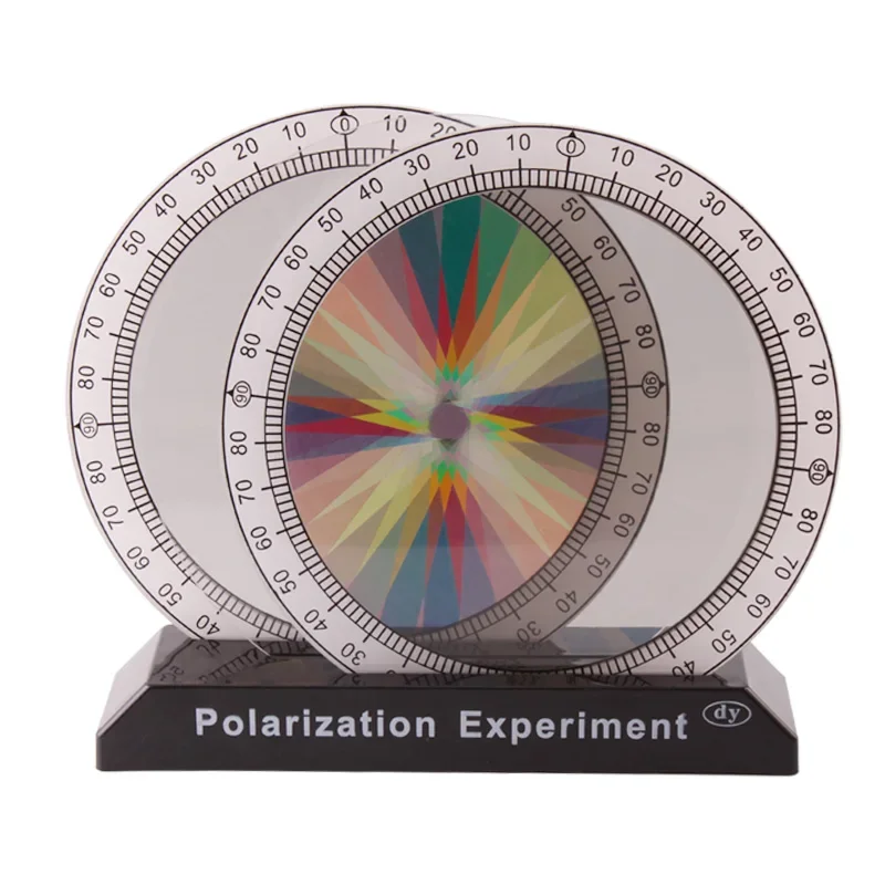 Polarization Demonstrator for Polarizer Light, Optical Testing Instrument Set, Color Polarizer Tester, Polarizer