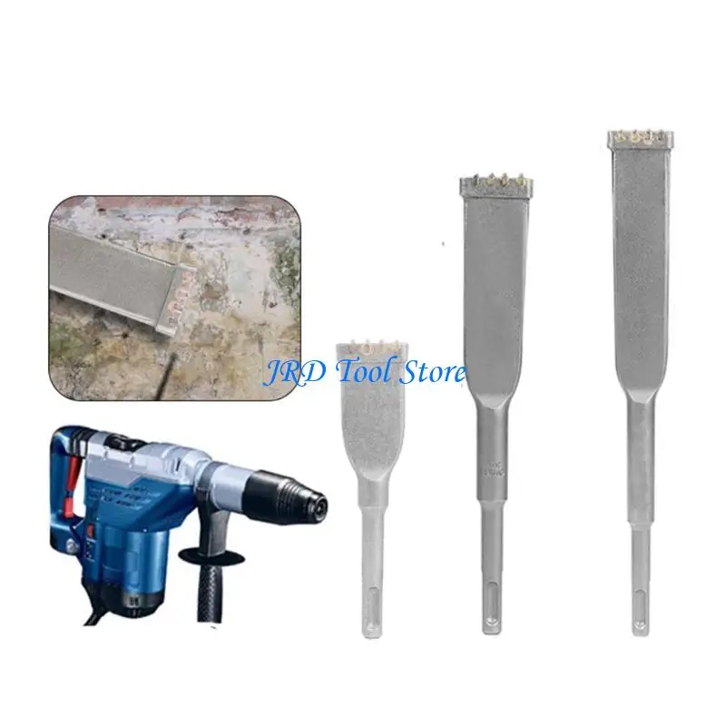 A2UD Steel 4 Tooth with 10mm Round Shank For Wall Chiseling Tile Breaking And Renovations Tasks