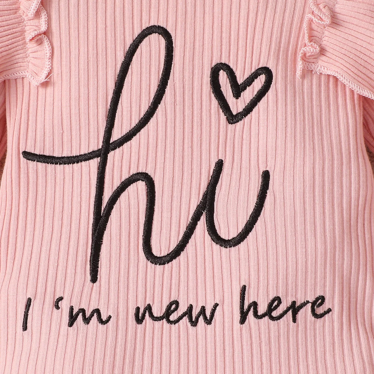 Winter  0-1  Years  Old  Infnat  Baby  Boys Long Sleeved Striped Letter Embroidered Top  And  Printed  Pants   Three-Piece Set