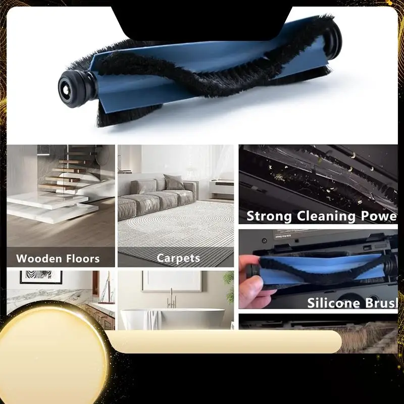 

X40A_XA-For Eufy X10 Pro Omni Robotic Vacuum Cleaner Main Side Brush Hepa Filter Mop Cloth Dust Bags Replacement Parts