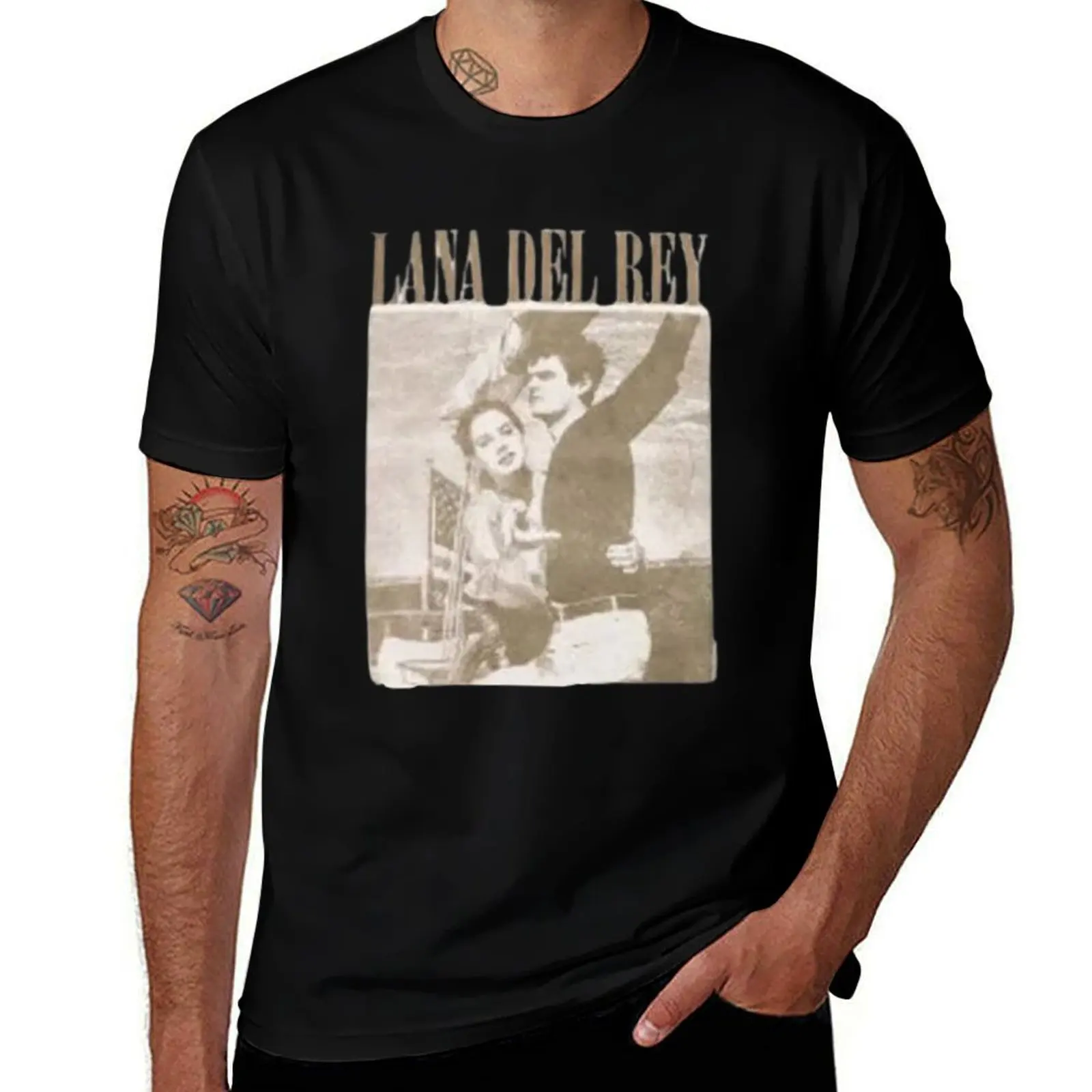 

lana del ray T-Shirt custom t shirt graphic tee shirt blue archive men clothing