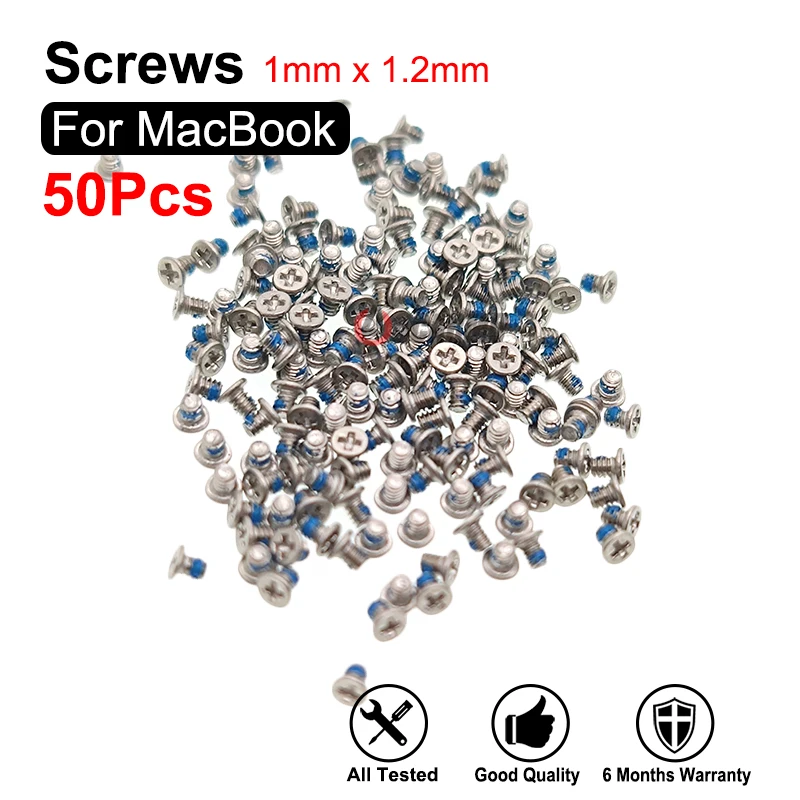 

50Pcs/Lot For MacBook Keyboard 1mm x 1.2mm Screw Universal Screws Repair Replacement Parts