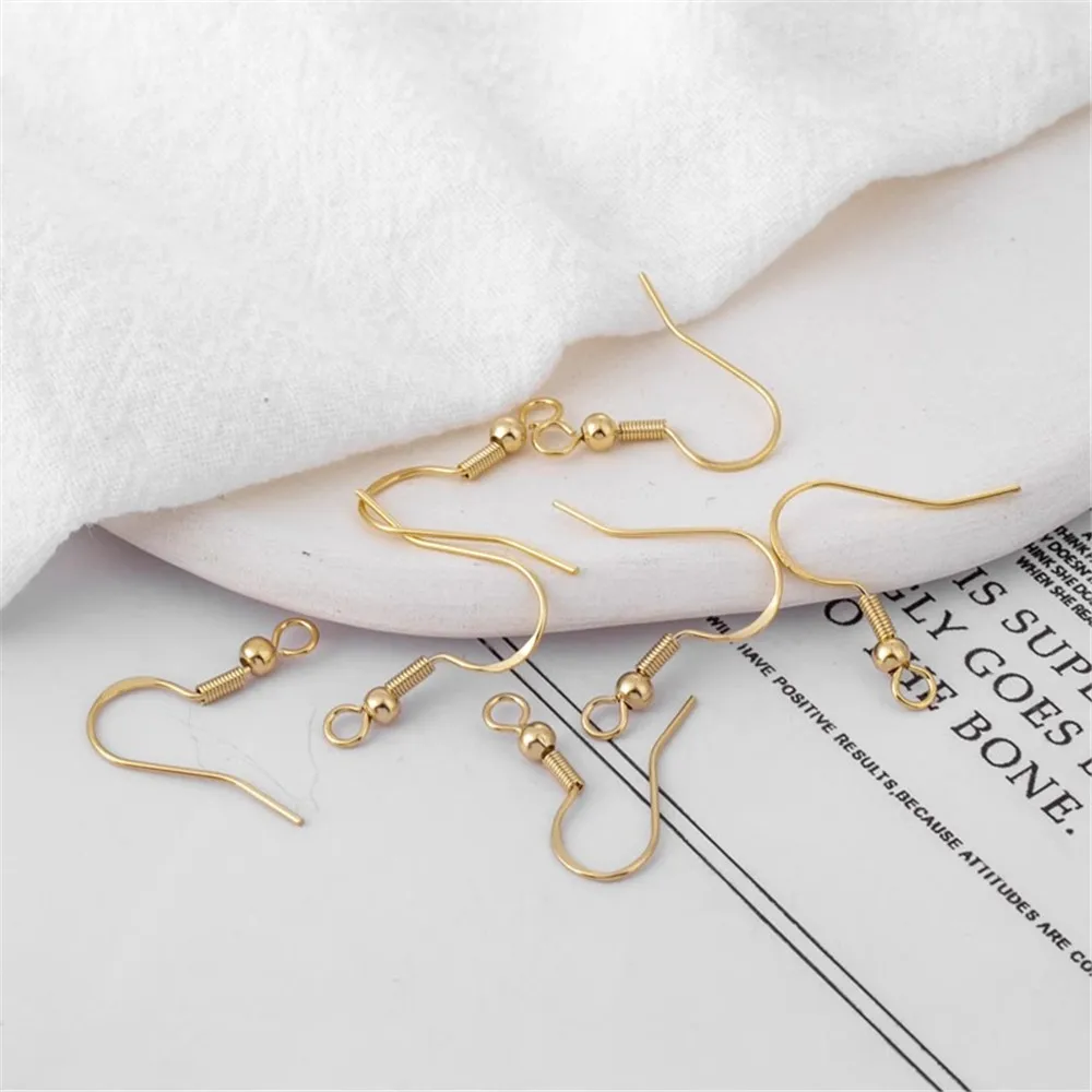 

14K Gold Color Retention Accessories, Ear Hook, Bead Ear Hook, DIY Jewelry