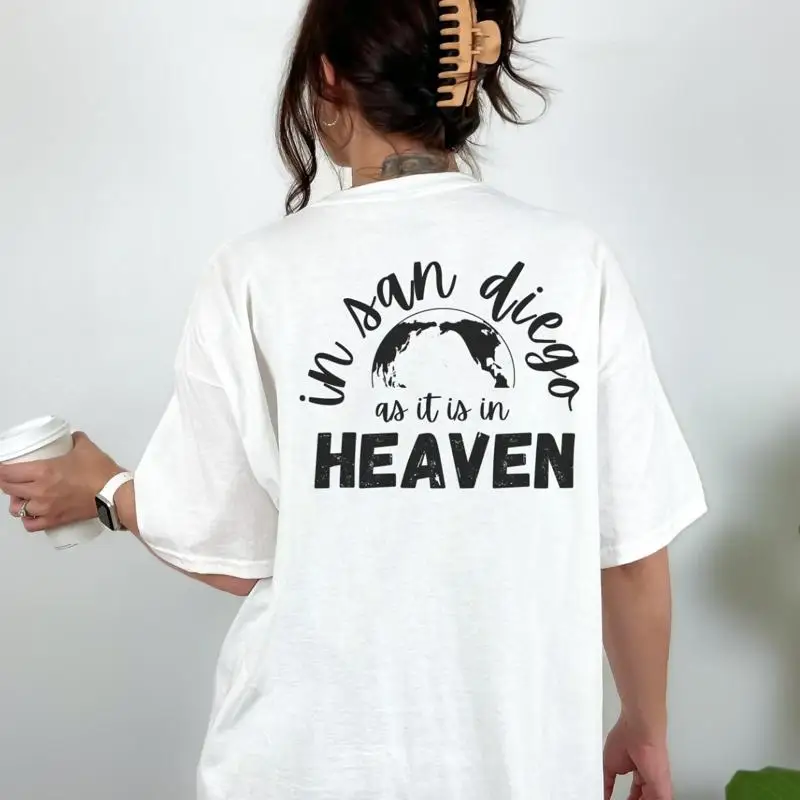 

Футболка с цитатой молитвы The Lords Your Kingdom Come On Earth as it is in Heaven Вдохновляющий свободный крой