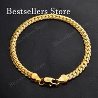 925 Sterling Silver, 18K Gold, 5mm Embossed Bracelet - Fashionable for Men and Women, Charming, Wedding Gifts and Jewelry 2
