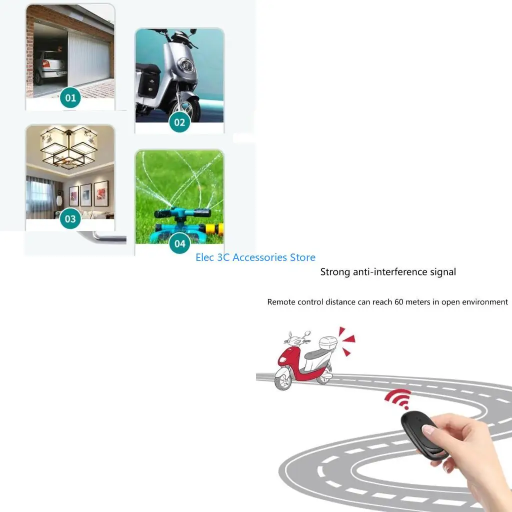Y51A Wireless Transmitter Universal Duplicator Garage Door Cloning Remote Control