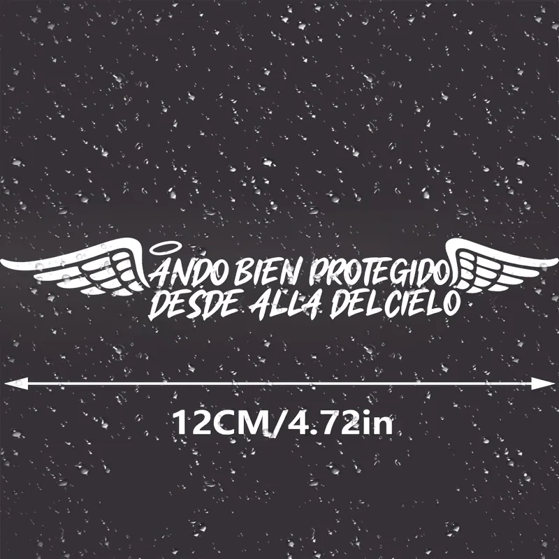 Angel Wings Blessed Sticker Windshield Wiper Decal Vinyl Car Body Scratch Protection Matte Auto Decor