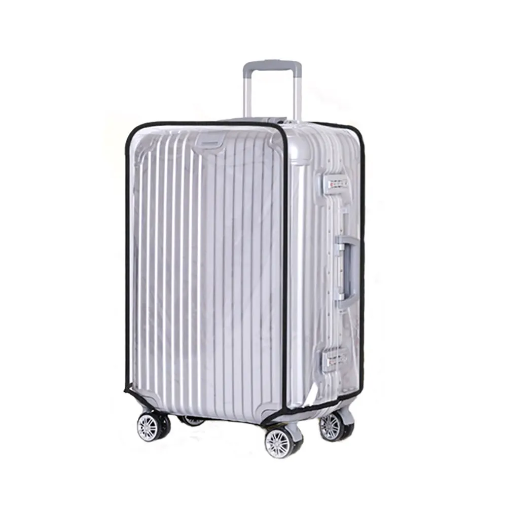 

Transparent Travel Luggage Case Cover Scratch Resistant Protective Bag Easy Access Handle Strong Adhesive Suitcase Protector