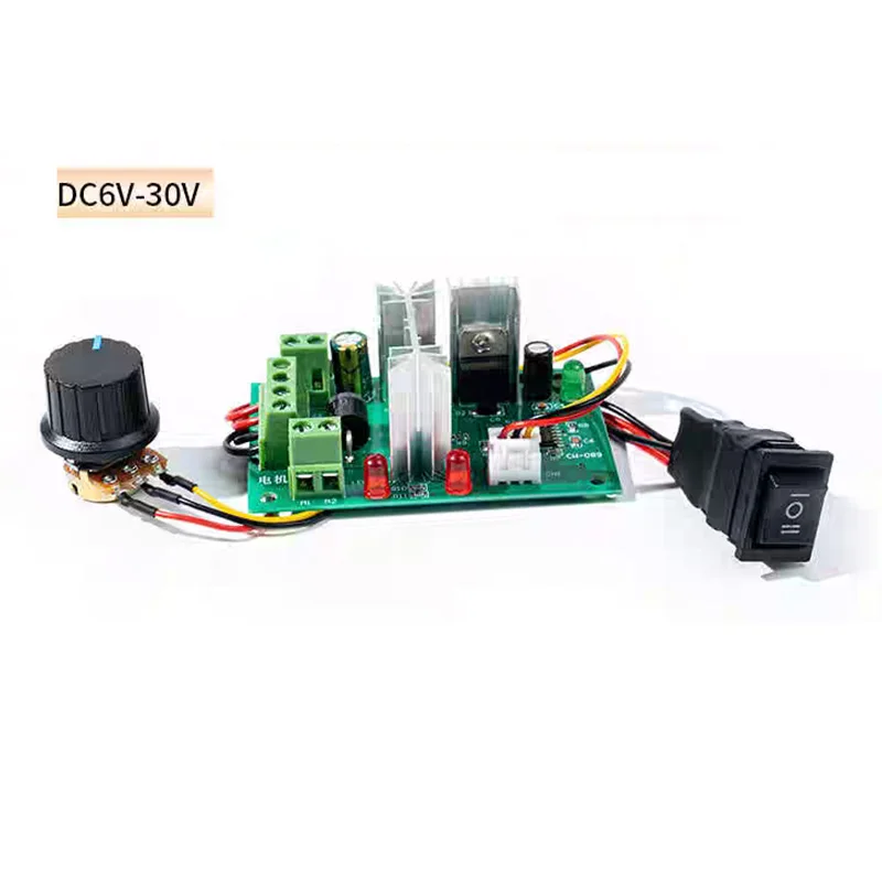 DC 6V-30V CCM6N PWM 12V DC Motor Speed Controller 6A 12V 24v Positive Inversion Switch Controllers Mini Size