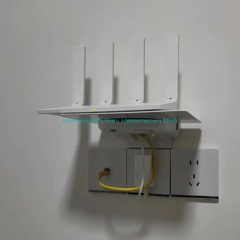 Półka ścienna W91A i ustaw do uchwytu na górnym pudełku łatwa instalacja i stojak na oszczędność przestrzeni