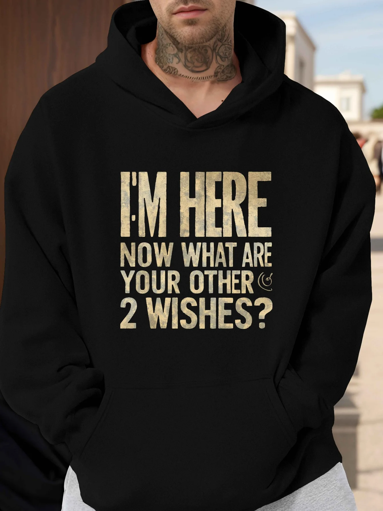 JPH-9 Large Size Men's Hoodie, Printed Design