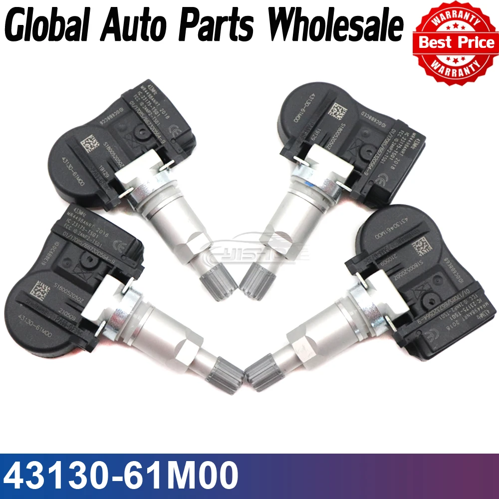 

TPMS Tire Pressure Monitoring Sensor Fits For Suzuki Swift Splash SX4 SX4 S-Cross Kizashi Jimny Celerio 433MHz 43130-61M00