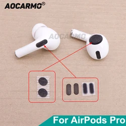 Aocarmo For Apple AirPods Pro Earphone Dust Filter Mesh Dustproof Net Repair Replacement Part