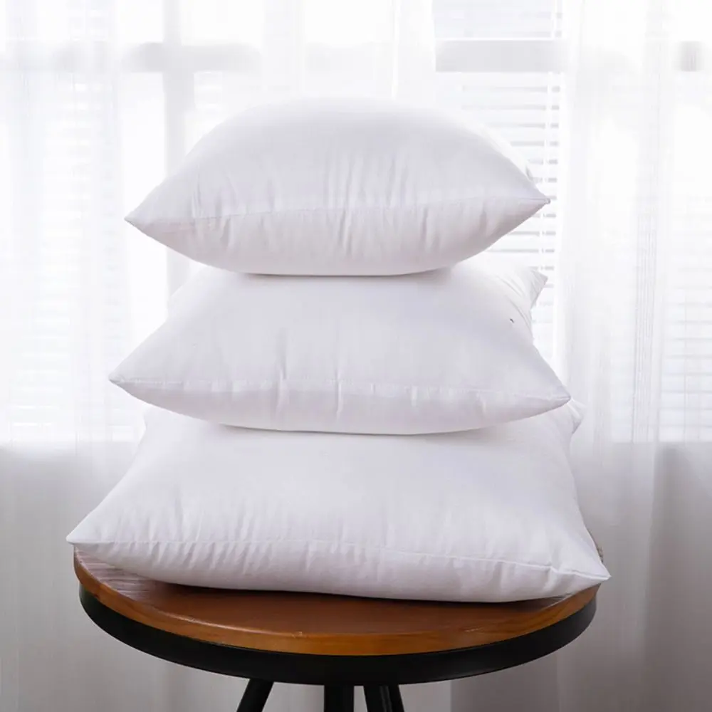 Soft Square Throw Pillow Insert Cotton-padded Decorative Pillow Stuffer Pillow Core Bed
