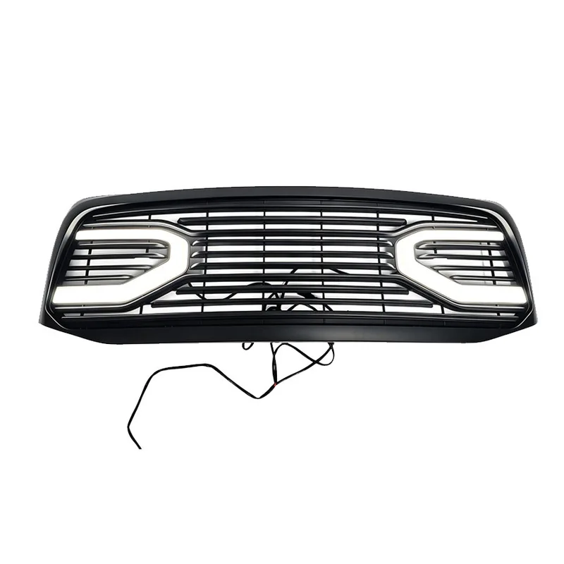 FOR 2006-2008 Dodge Ram 1500, ABS Martin Style LED Illuminated Grille, Aftermarket Direct Fit Replacement, Plug & Play Upgrade