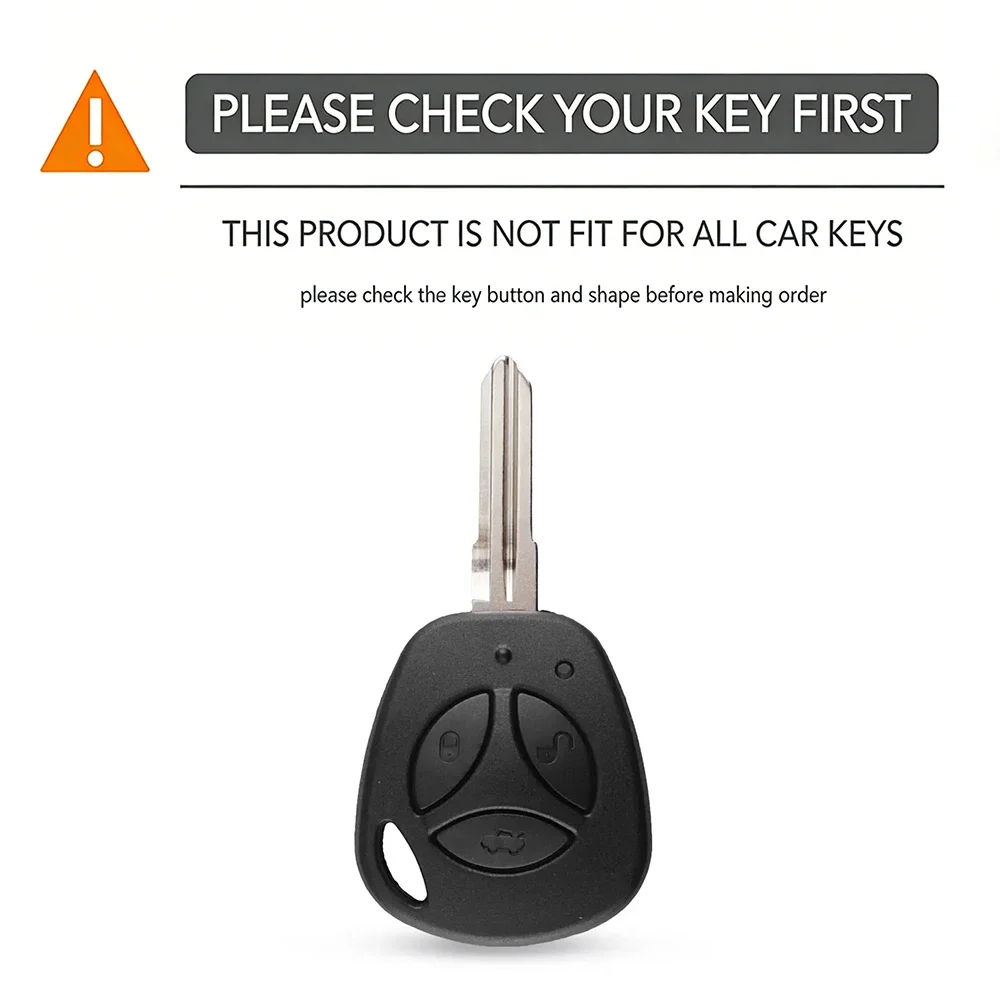 For LADA Priora Sedan Sport Kalina Granta Vesta X-Ray 3 Buttons Silicone Car Remote Key Fob Cover Case Shell Keychian Fob Holder