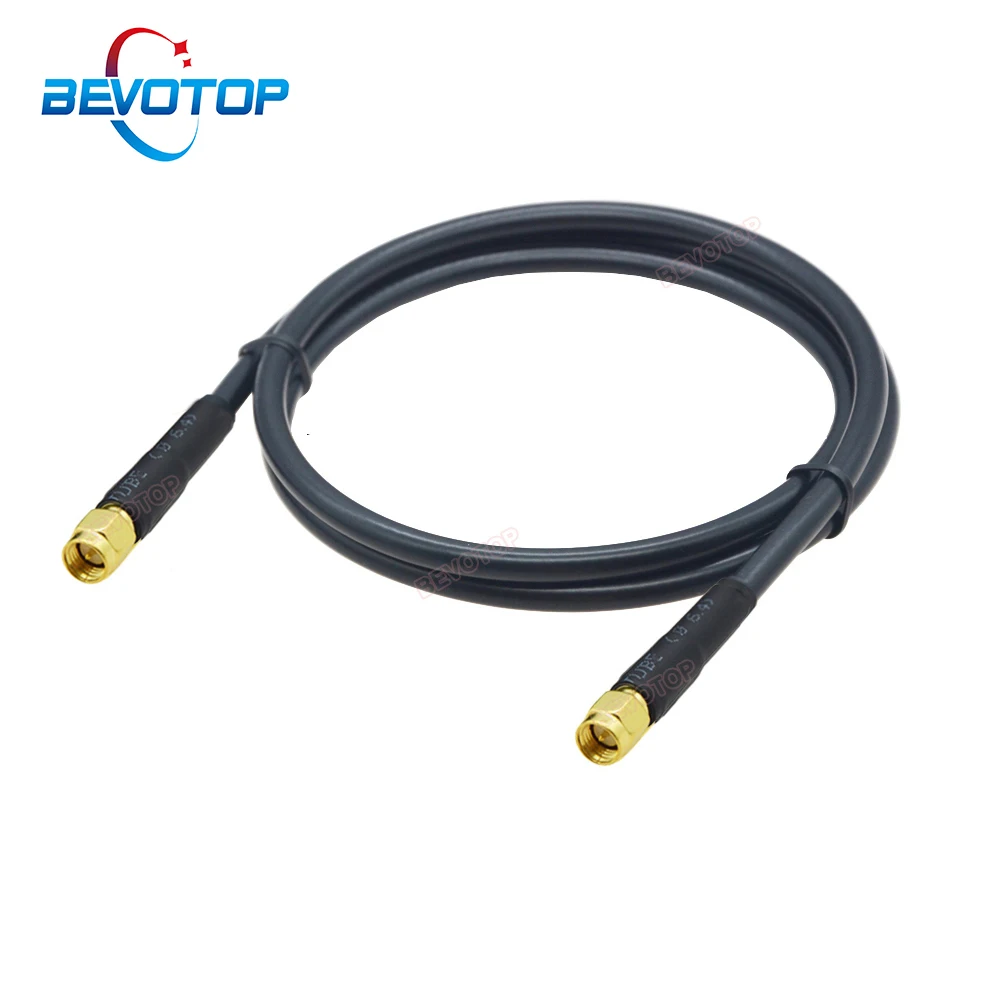 LMR240 Cable SMA Male to SMA Male Plug Connector 50-4 Coaxial Pigtail Jumper 4G 5G LTE Extension Cord RF Adapter Cables BEVOTOP