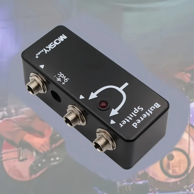 

Гитарная педаль Moskyaudio Buffer Splitter с двойным выходом, педаль-эффект с буфером чистого звука и True Bypass для сохранения тона и разделения сигнала