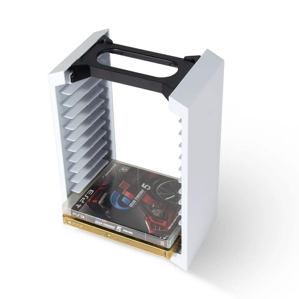 กล่องใส่การ์ดวิดีโอเกม PS5ที่เก็บซีดีแบบตั้งได้สำหรับ Playstation 4 5 Xbox One/Xbox Series ฐานเคสแผ่นดิสก์